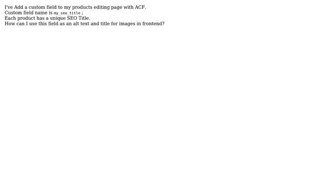 Wordpress: Using custom fields for image alt and title смотреть онлайн