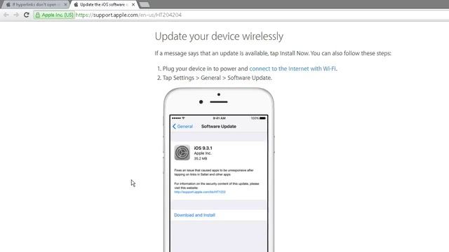 Apple - Releases iOS 9.3.1 Update Fixing 9.3 Hyperlinks Problem смотреть онлайн