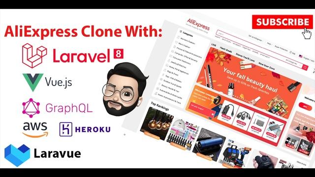 Aliexpress Clone Using Laravel 8 And Vuejs crash course (Announcement) смотреть онлайн