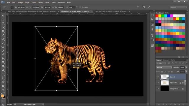 Wild Fire | Beginner Photo Manipulation Tutorial | Turn Anything Into Fire смотреть онлайн