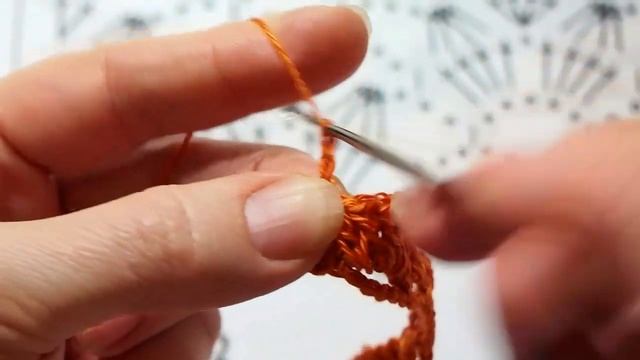 Простой и красивый узор крючком «Башенки», вязание по схеме для начинающих  Урок 200