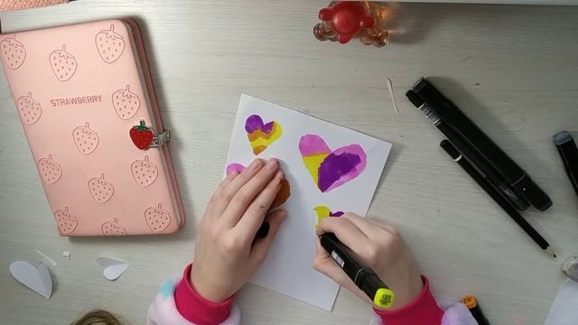 Рисунок, открытка на день Святого Валентина, на день всех влюблённых. Страничка в ЛД личном дневник смотреть онлайн