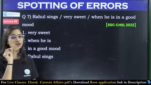 Spotting Errors | L - 02 | Error Detection And Correction | English Grammar Rules | By Anmol Mam смотреть онлайн