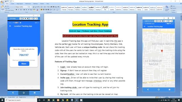 Location tracking app with Firebase Cloud Database смотреть онлайн