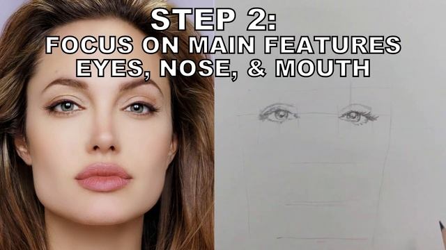 Draw Faces | 3 Easy Steps | Angelina Jolie смотреть онлайн