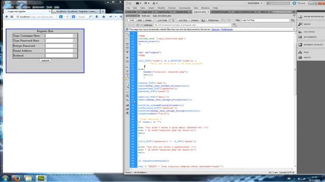 PHP MySQL Login Tutorial PT 2 смотреть онлайн
