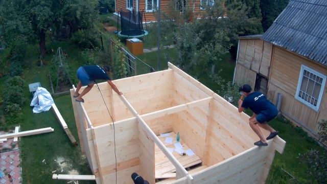 Хозблок 3 на 4 от компании Домдомино#строительство#минибрус#хозблок#бытовка#сарай#домик# смотреть онлайн
