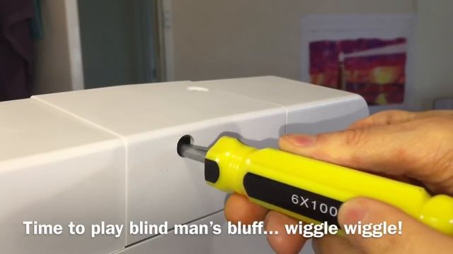 Oiling My Janome 500e Embroidery Machine