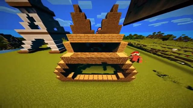 как построить волка в Timelaps в майнкрафт #Minecraft #постройки смотреть онлайн