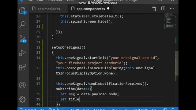 onesignal notification setup in ionic app смотреть онлайн