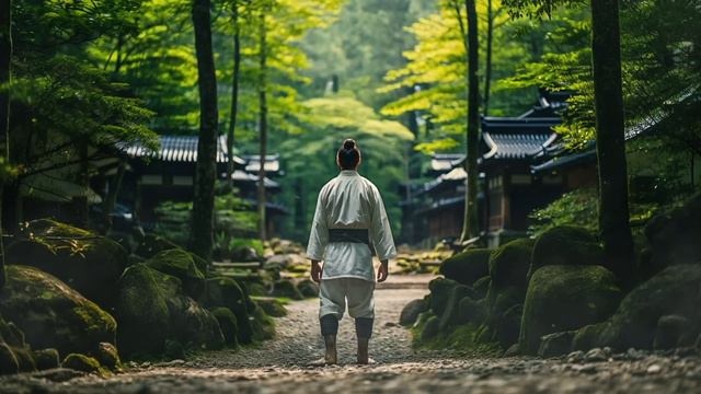 Morning Zen in the Green Forest with Japanese Bamboo Flute - Zen Music For Soothing, Healing смотреть онлайн