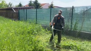 Cutting down really big grass with Stihl Fs 561-C and Husqvarna 545-RX with my father.