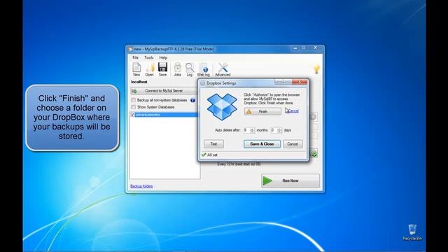 How to backup MySQL to DropBox in 2 minutes. смотреть онлайн