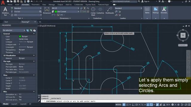 AutoCAD 2021 2D - Exercise 1 смотреть онлайн