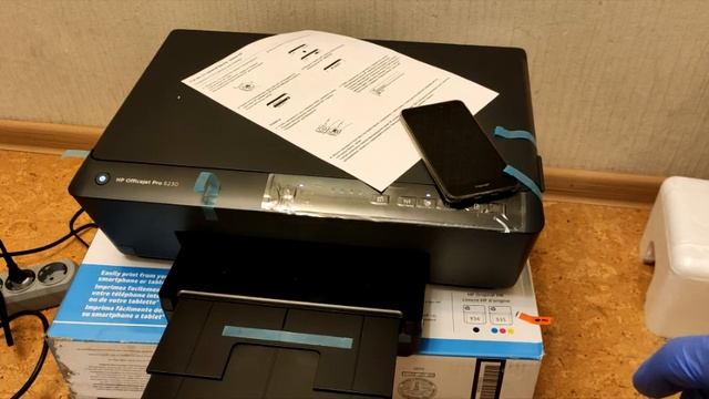 HP OfficeJet Pro 6230, проверка перед отправкой + настройка прямой беспроводной печати смотреть онлайн