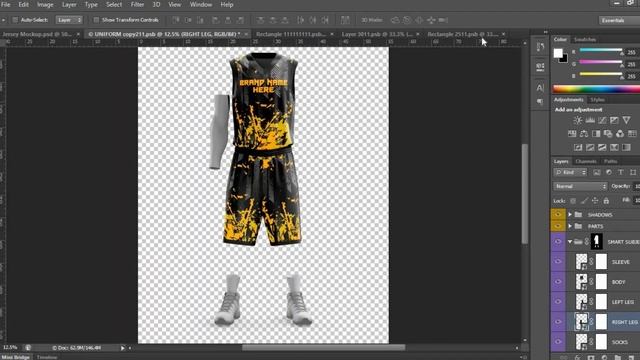Basketball Jersey 3D Mock Up Free Download