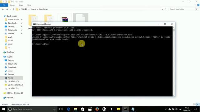 Convert .cap to .hccapx Format WPA_WPA2 offline in Hashcat Windows смотреть онлайн