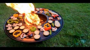 Костровая чаша 80см с грилем