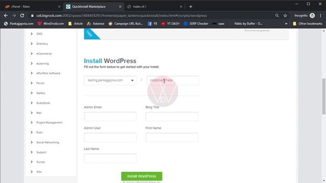 Install WordPress in Subdomain CPanel | GoDaddy | Bigrock | HostGator смотреть онлайн