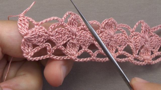 Цветочный УЗОР простое ВЯЗАНИЕ КРЮЧКОМ для начинающих EASY flower Pattern Crochet for beginners смотреть онлайн