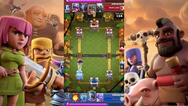 Колода с Элитными Варварами /Как подняться на 10 арену ! Deck with Elite Barbarians смотреть онлайн