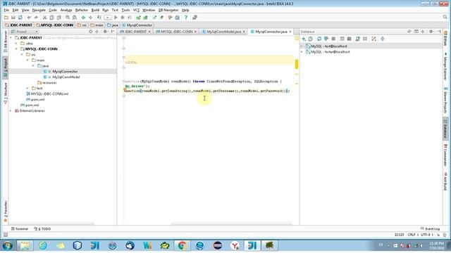 Java MySQL JDBC Connection смотреть онлайн