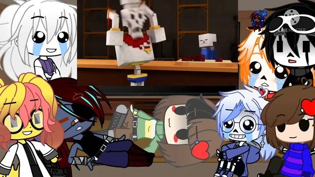 Undertale reacts to Way Deeper Down||gacha club смотреть онлайн