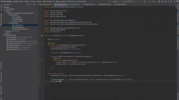 Keycloak logout Android using API