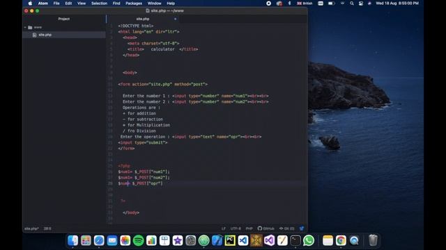 Exercise Using PHP | Let's Build a Calculator | PHP Tutorial | Learn PHP Programming смотреть онлайн