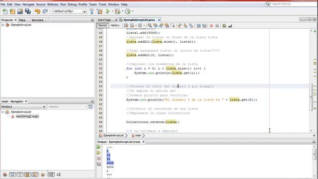 java arrayList смотреть онлайн