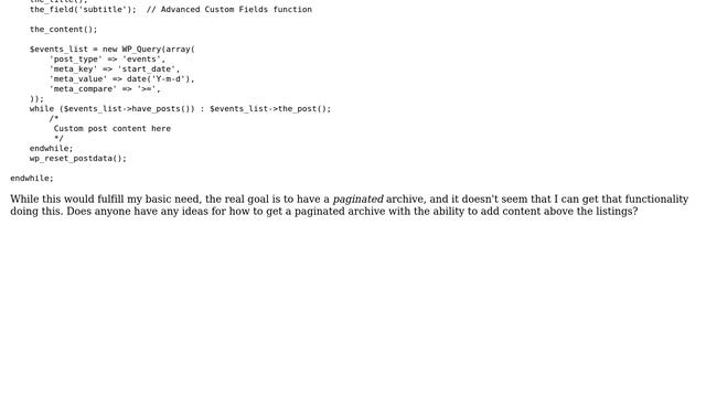 Wordpress: Custom Archive with Content for Custom Post Type смотреть онлайн
