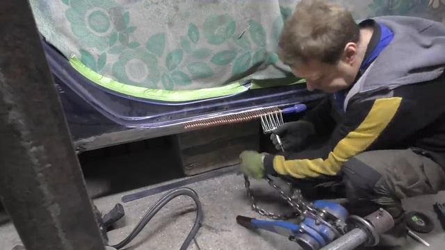 Opel. The rocker panel restore. Ремонт порога. смотреть онлайн