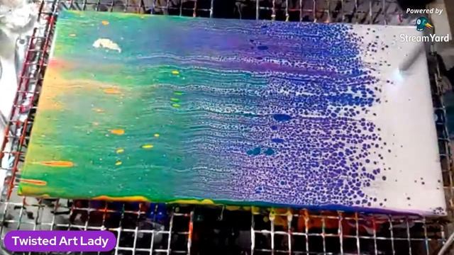 Live Acrylic Pour - With a Groovy Co-Host! Come chill! ❤ смотреть онлайн