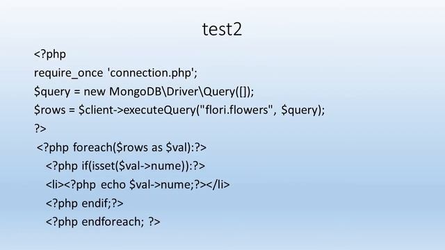 4 PHP MongoDB view data смотреть онлайн