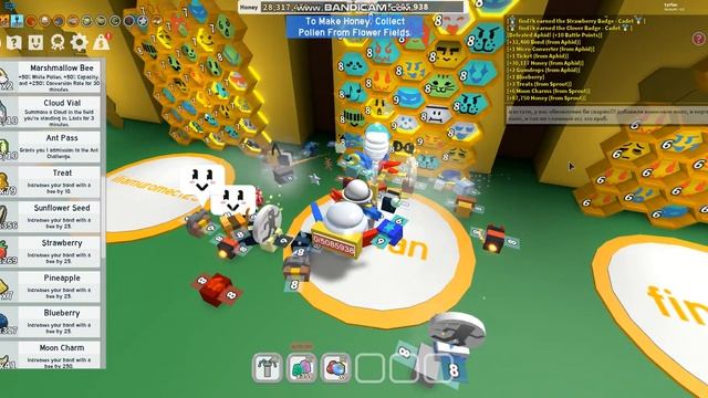 Я купил пояс за 75.000.000 мёда!! | Roblox ?️ Bee Swarm Simulator смотреть онлайн