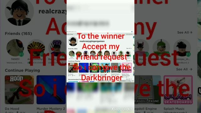 Darkbringer winner mm2 (Roblox) смотреть онлайн