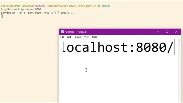 Como usar o Python server HTTP (localhost bug) смотреть онлайн