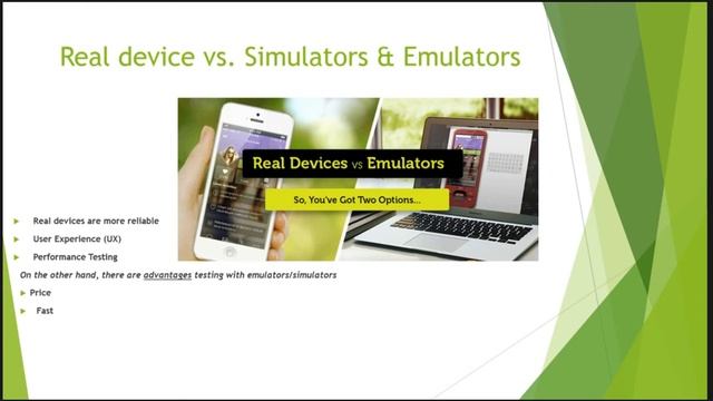 Real devices vs. Simulator/Emulators смотреть онлайн