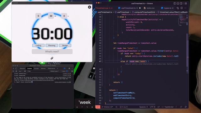 Senior Engineer Codes New App Feature With Vue.js, Copilot, Electron and TS. смотреть онлайн