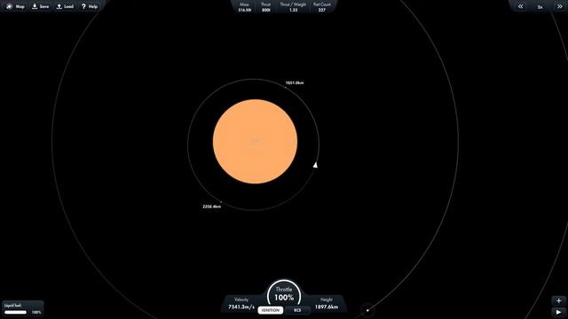 Spaceflight Simulator: Пробился через атмосферу Юпитера (но зонд трагически сдох) смотреть онлайн
