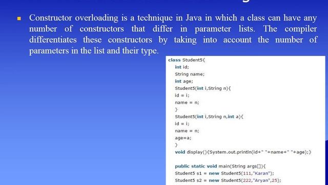 Java Constructor by Joyashri Basak, Assistant professor, CSE смотреть онлайн