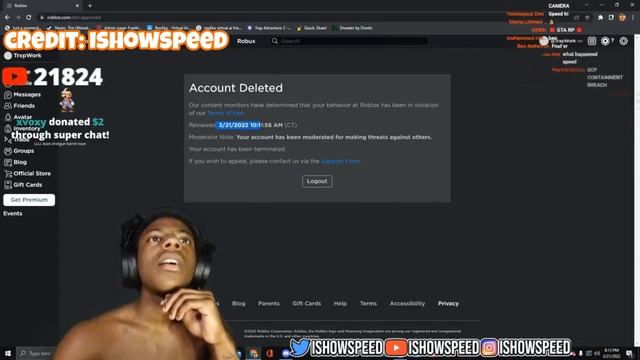 Why Roblox BANNED IShowSpeed... смотреть онлайн