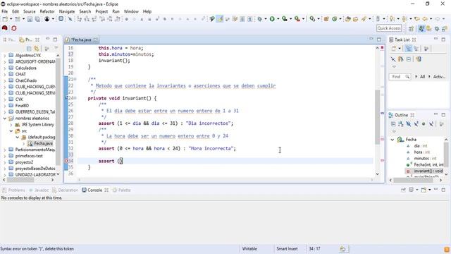 ASERCIONES E INVARIANTES DE CLASE EN JAVA смотреть онлайн