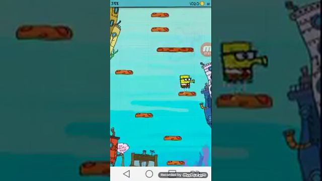 Играем в Doodle Jump spongeBob смотреть онлайн