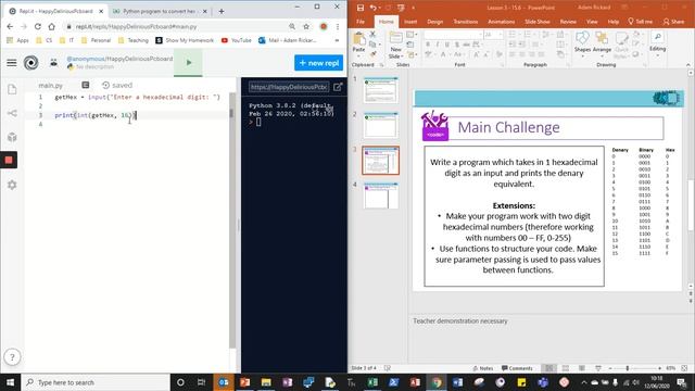 17.6 - Hex to Denary Solution 1 смотреть онлайн