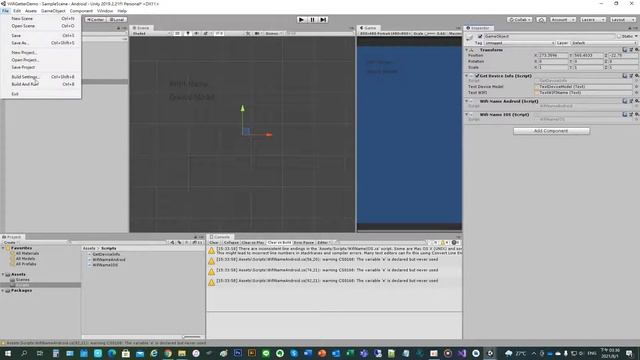 Unity iOS and android devices get connected wifi name and device model смотреть онлайн