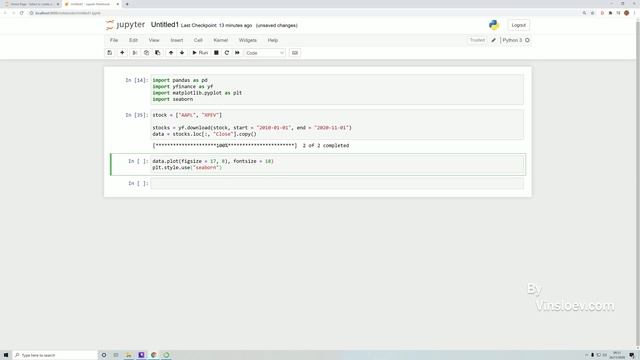 Python Finance Project ? Build Stock Charts using Python Yahoo Finance Library смотреть онлайн