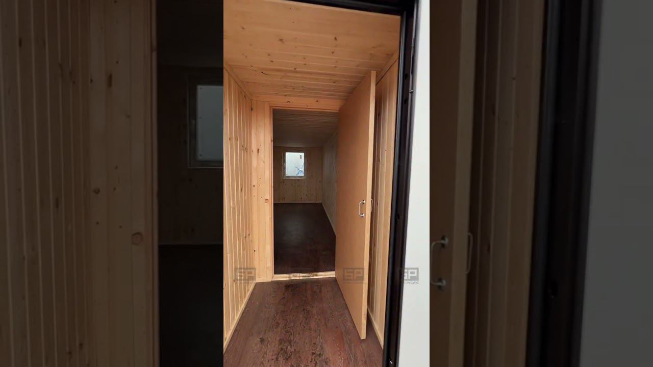 Модульное здание 7.2х6 м., МЗ-3 в вагонке (из трех блок-контейнеров) смотреть онлайн