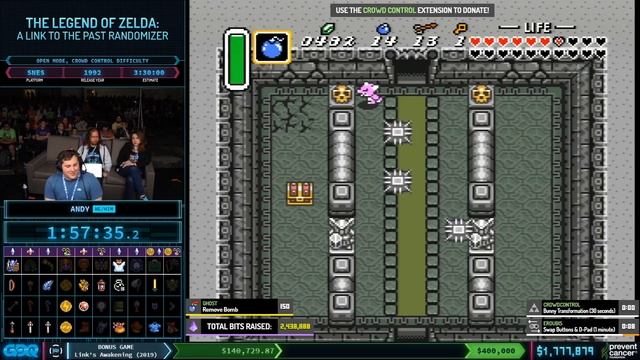 The Legend of Zelda: A Link to the Past Randomizer by Andy and Warp World in 3:41:00 - AGDQ2020 смотреть онлайн