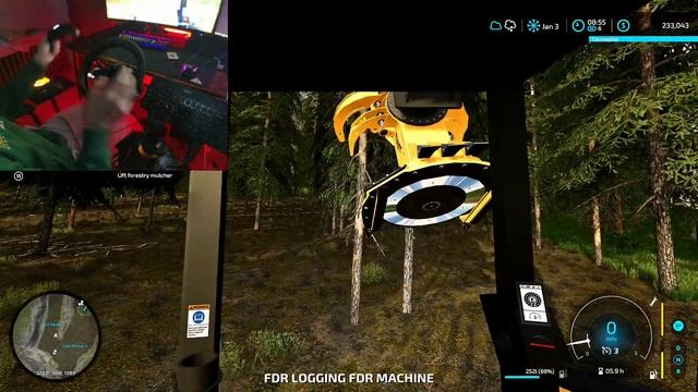 FS22 Logging-Start From Scratch Ep. 84: Bunchin' and establishing our felling line смотреть онлайн